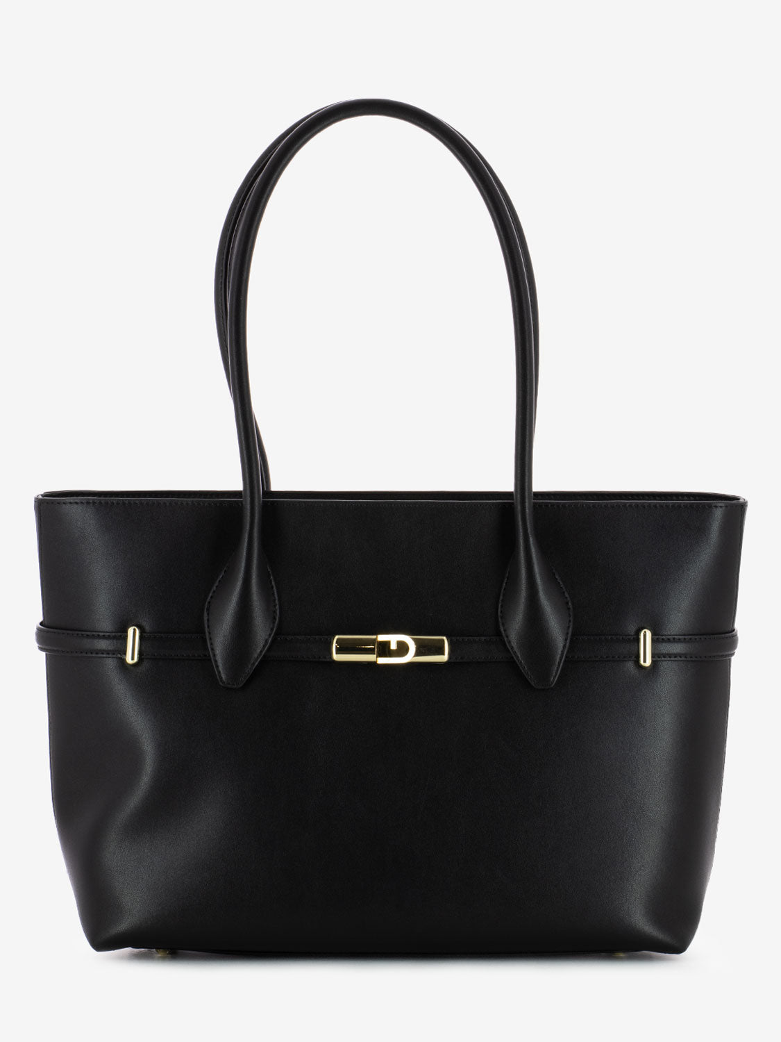 Goccia L black tote bag