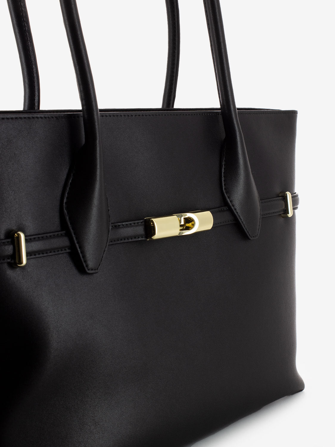 Goccia L black tote bag