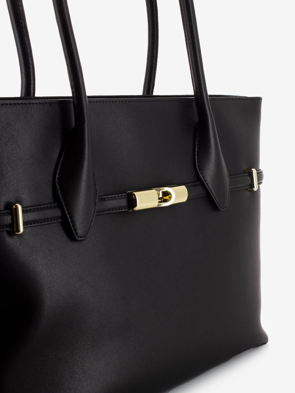 Goccia L black tote bag
