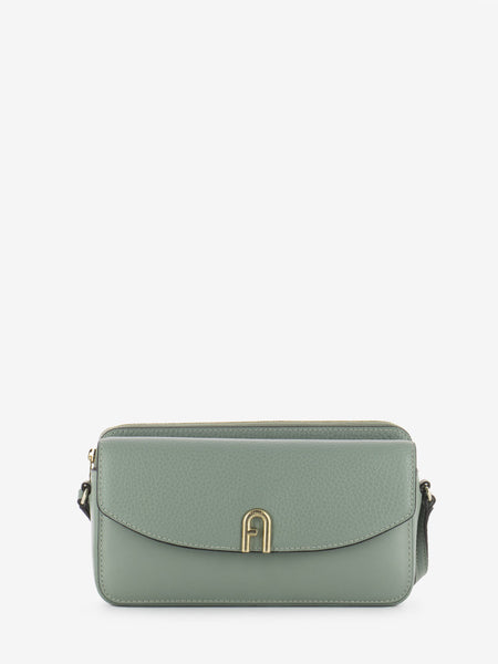 Mini bag in pelle mineral green