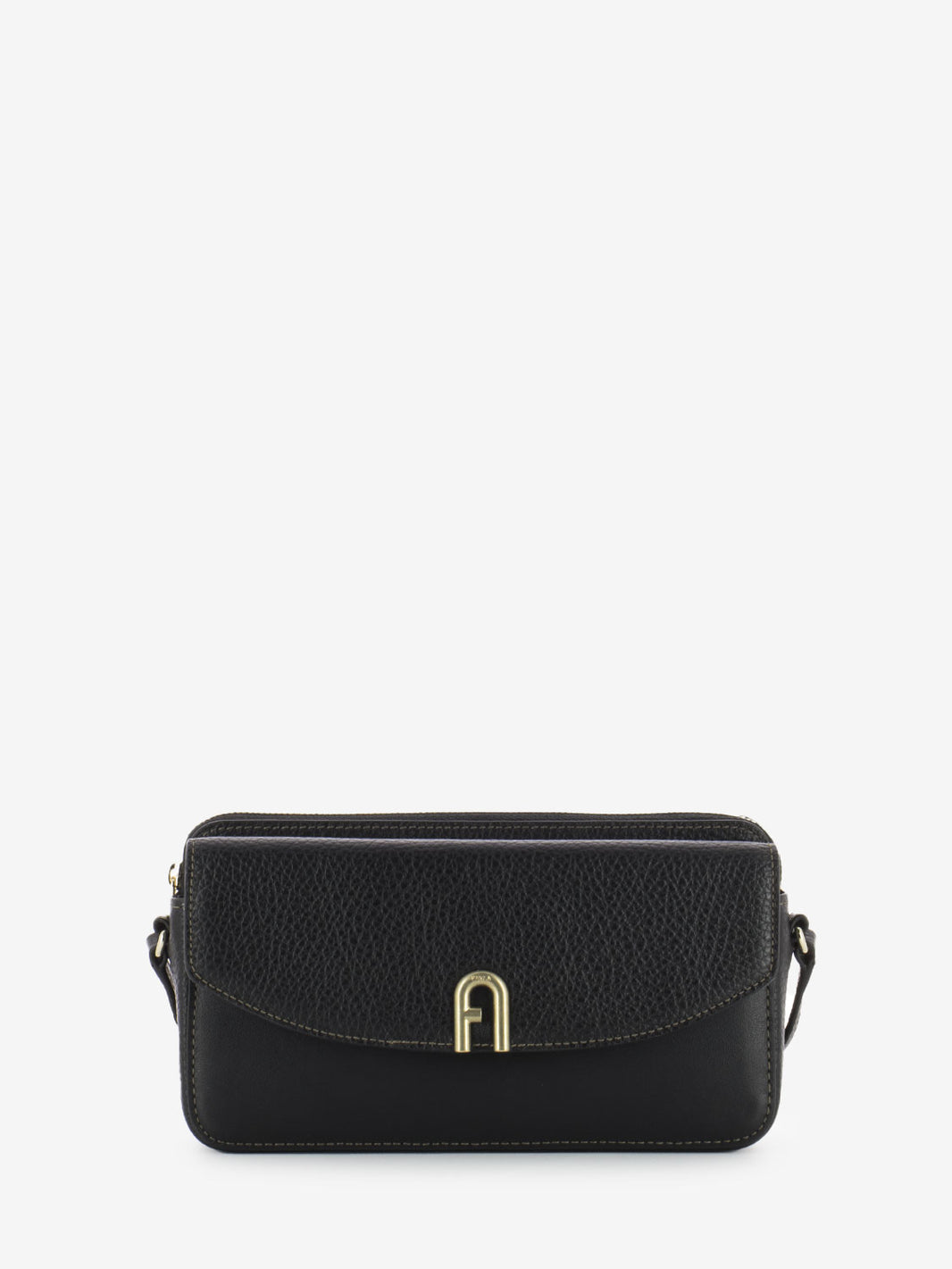 Black leather mini bag