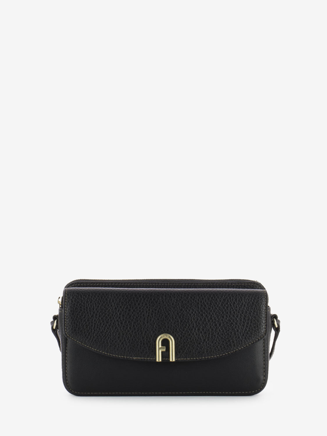 Black leather mini bag
