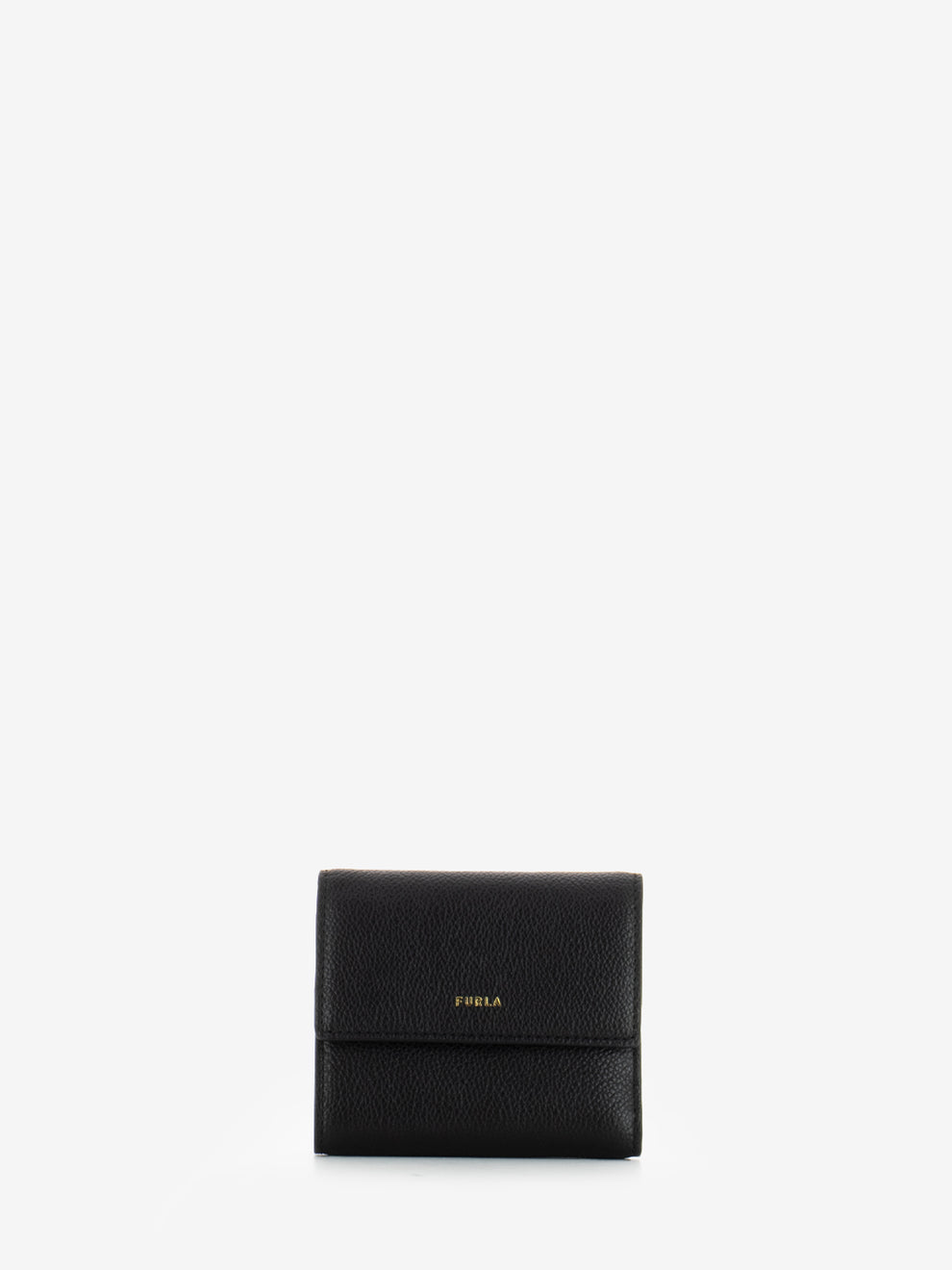 Compact Goccia M Wallet in Chocolate Leather