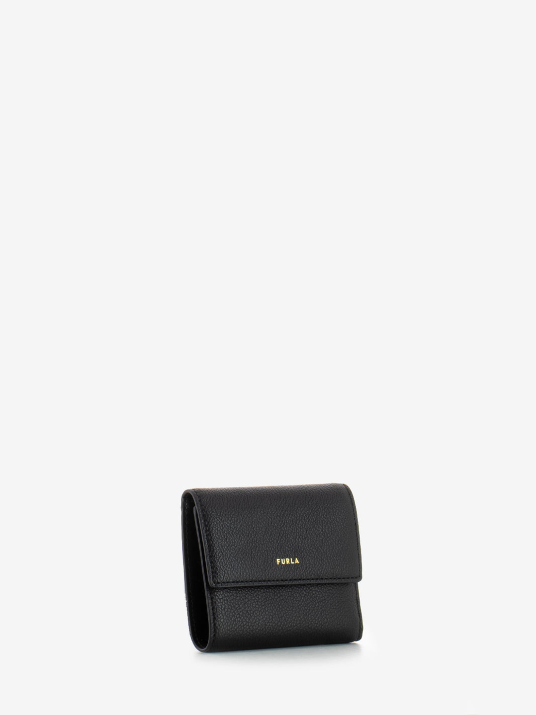 Compact Goccia M Wallet in Chocolate Leather