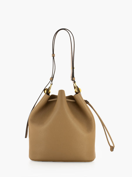 Sfera S bucket bag deserto