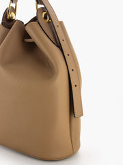 FURLA - Sfera S bucket bag deserto
