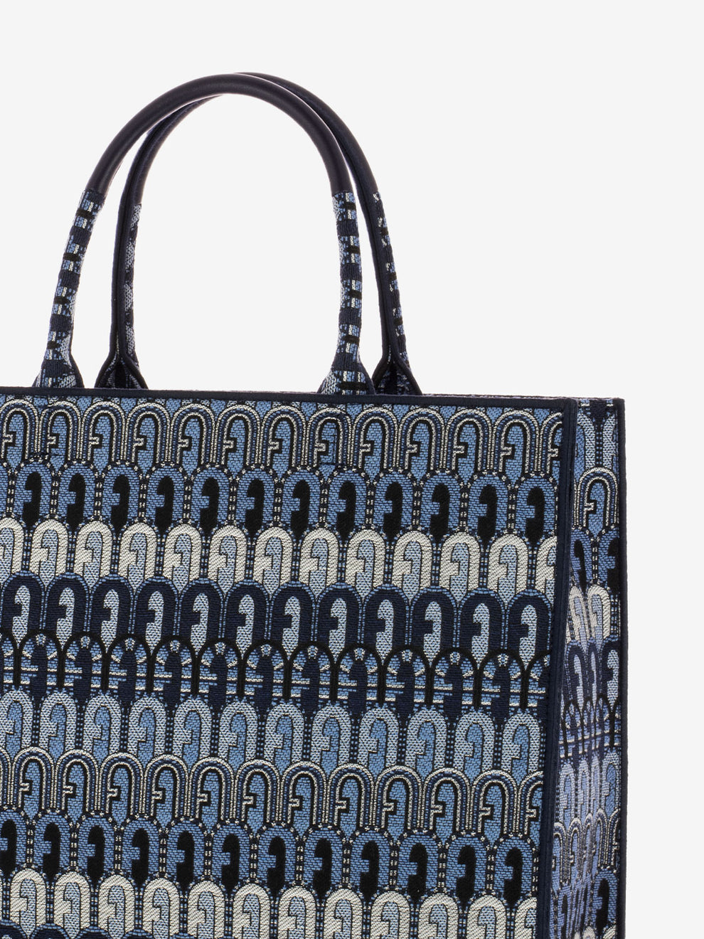 Shopper Opportunity large ethnic bow blue denim