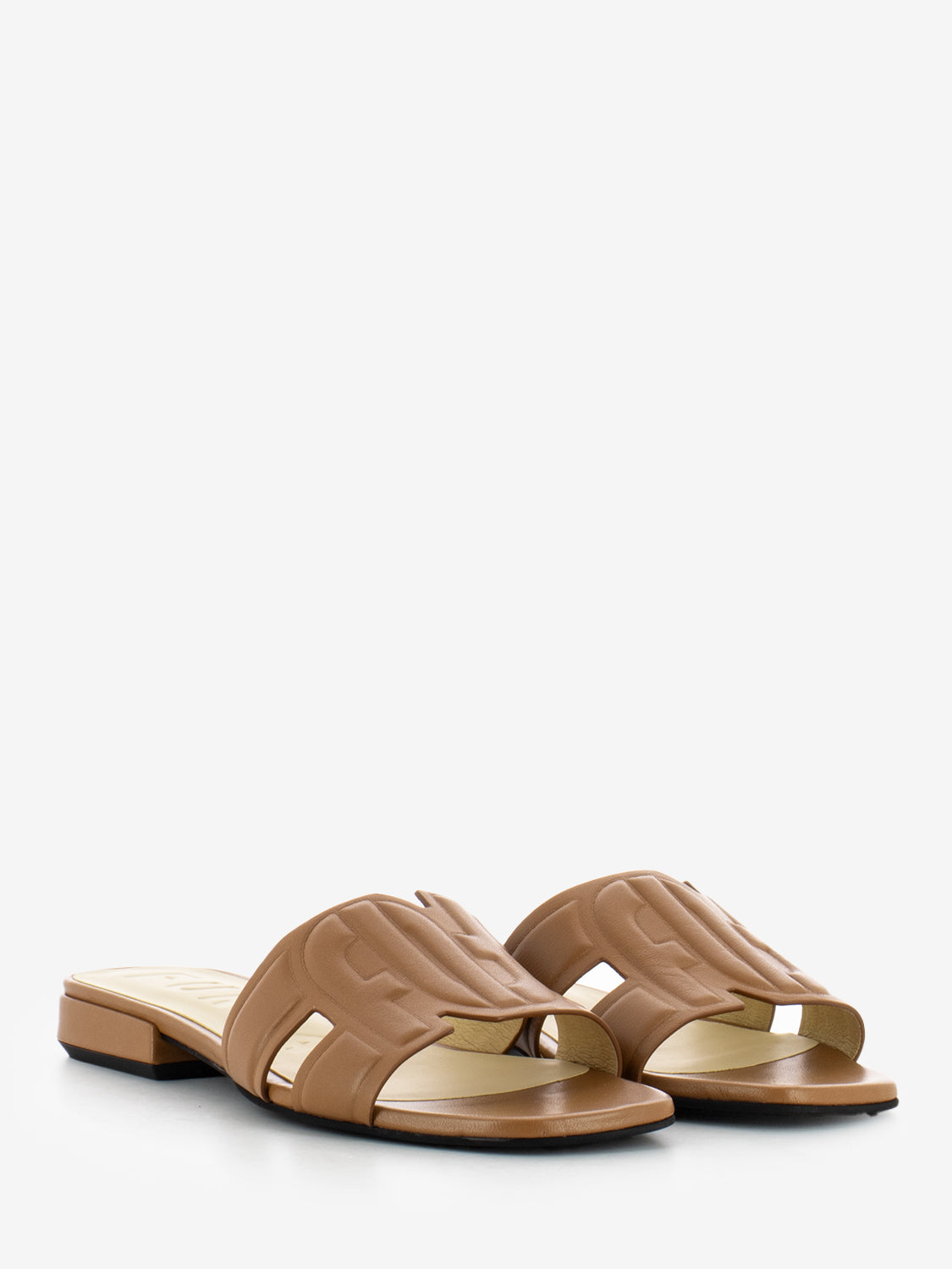 Summer mule nappa brandy