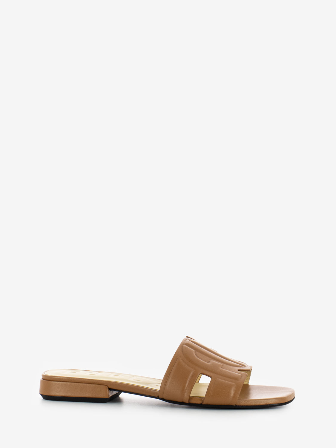 Summer mule nappa brandy