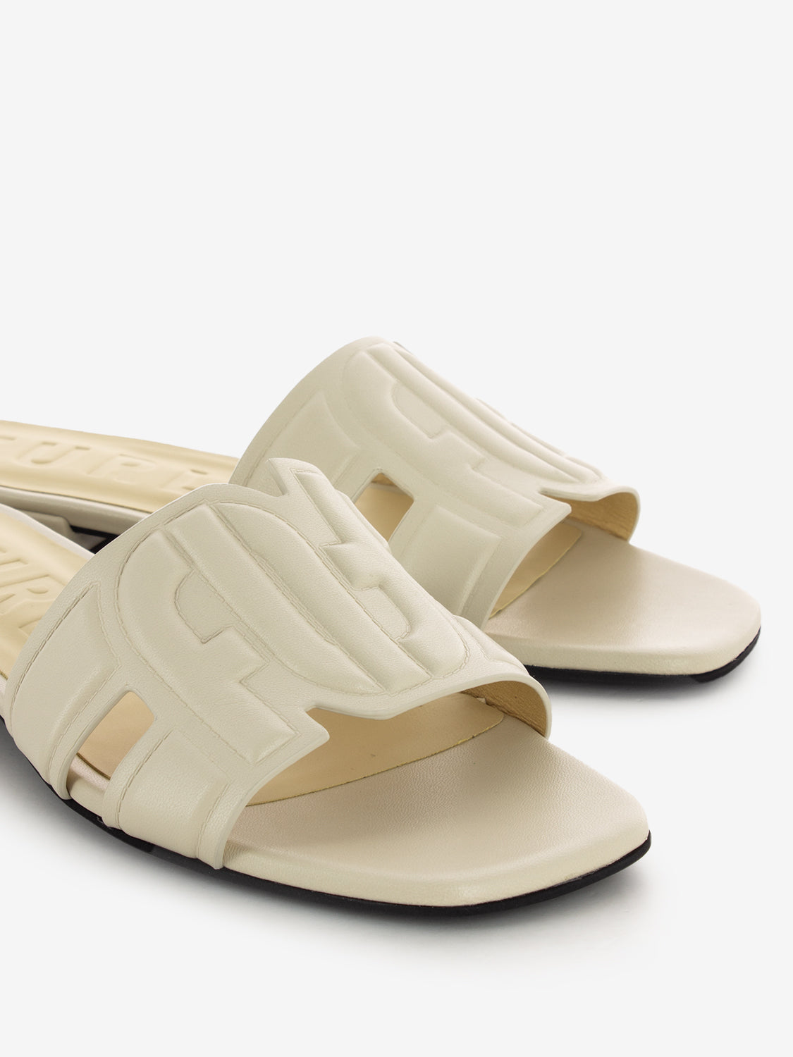 Summer mule nappa marshmallow