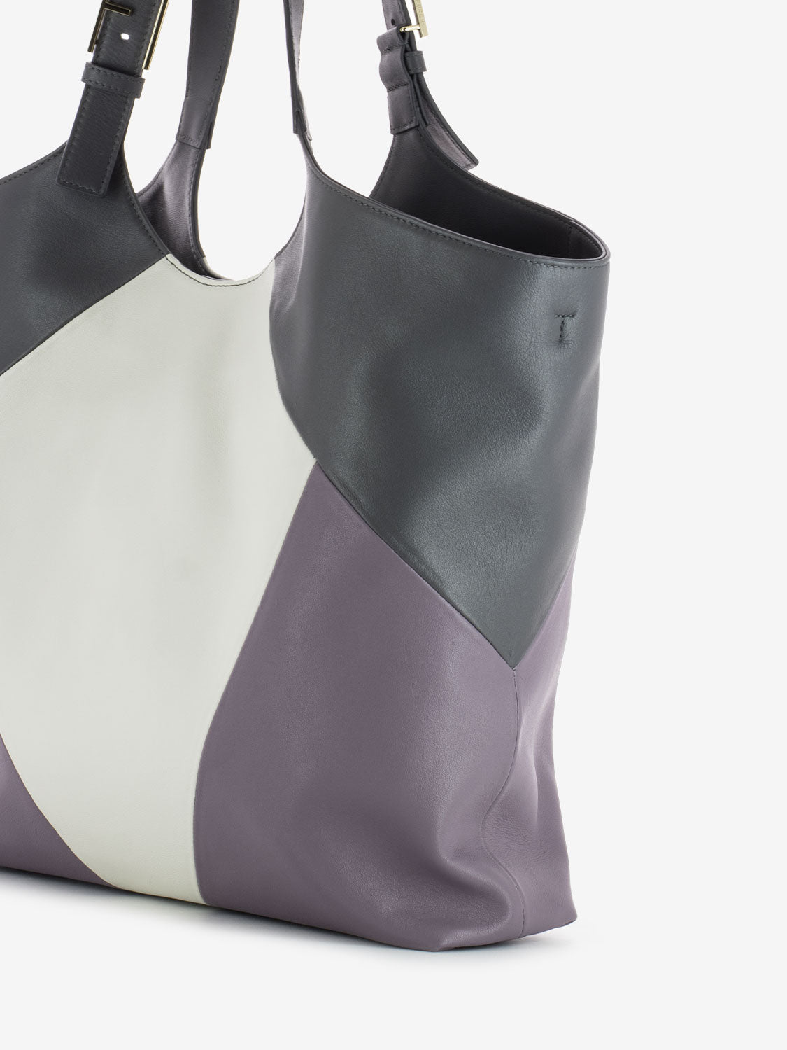 Flow XL tote bag marshmallow / aura / black