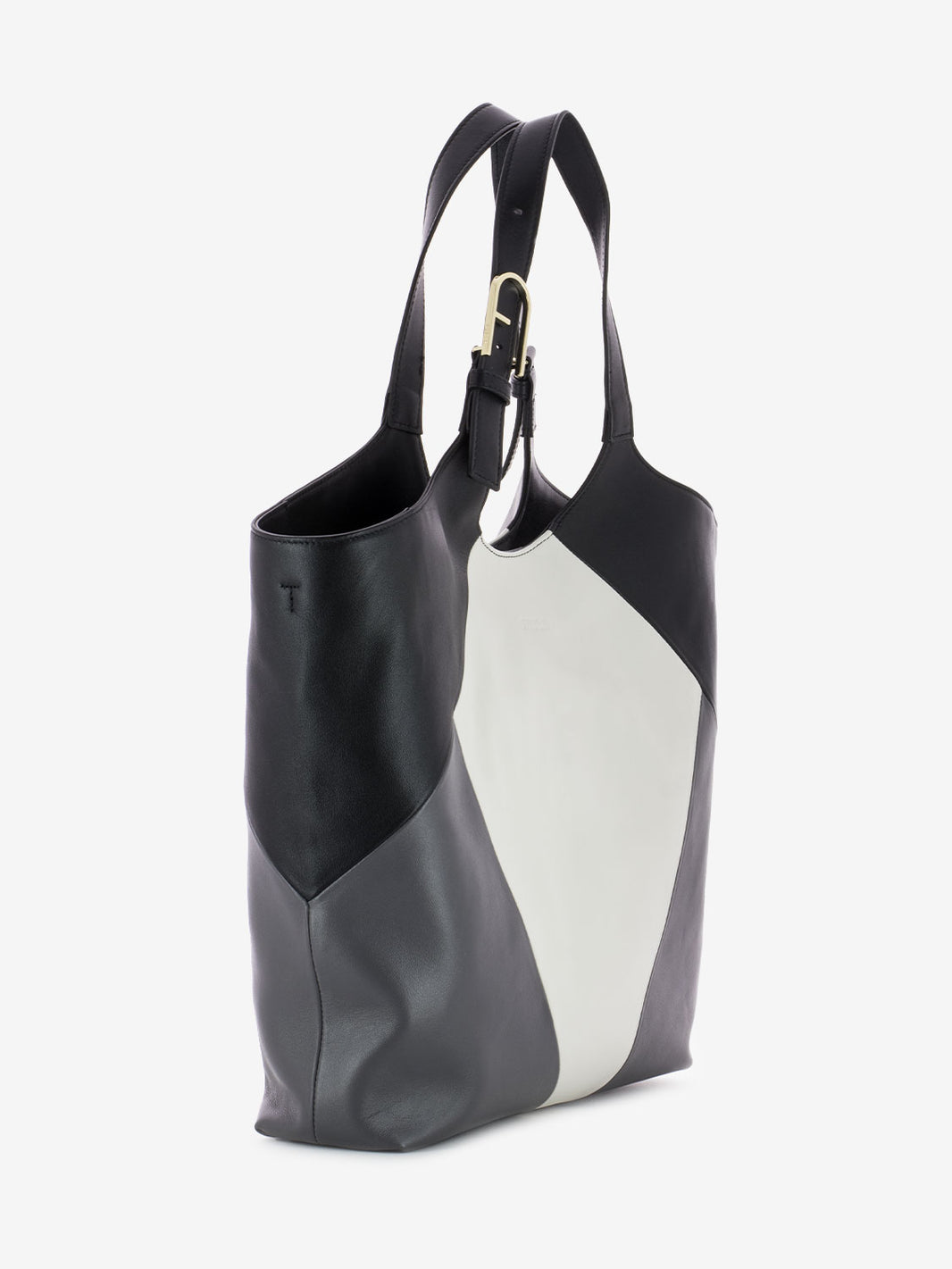 Flow XL tote bag marshmallow / soil / black