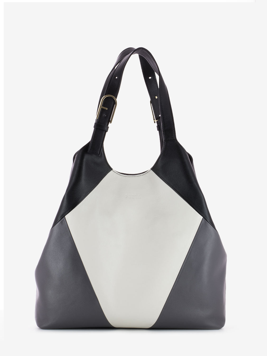 Flow XL tote bag marshmallow / soil / black