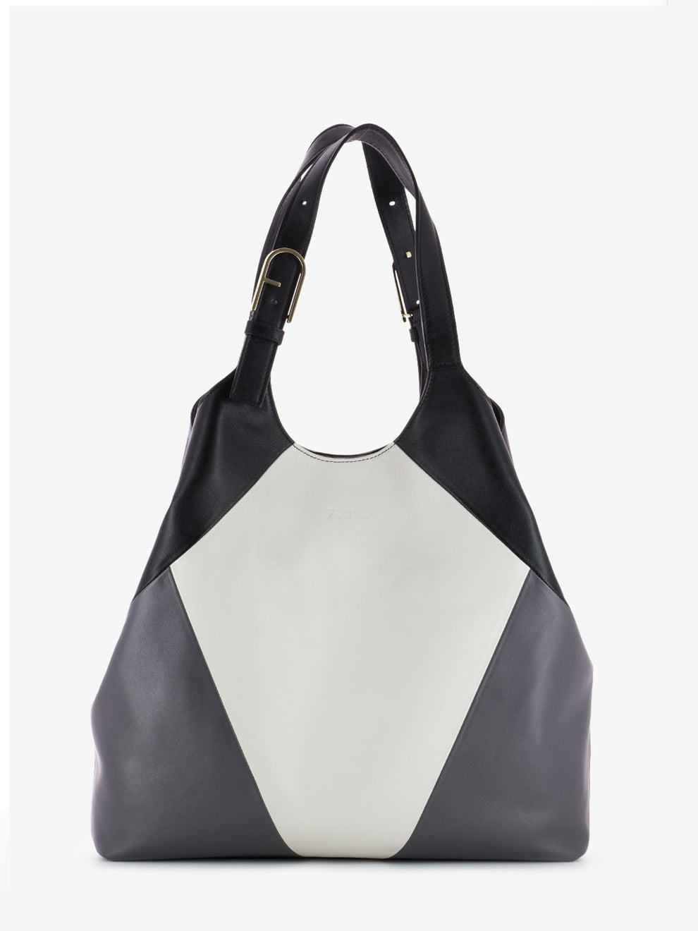Flow XL tote bag marshmallow / soil / black