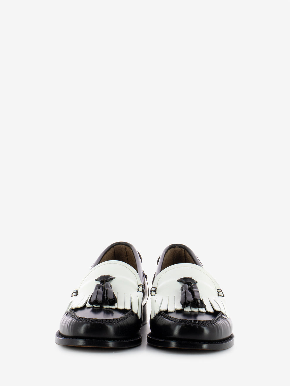 Mocassini Weejuns Esther kiltie black / white