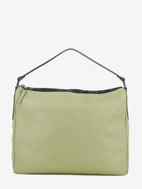 Borsa a spalla Calipso L in pelle martellata celadon