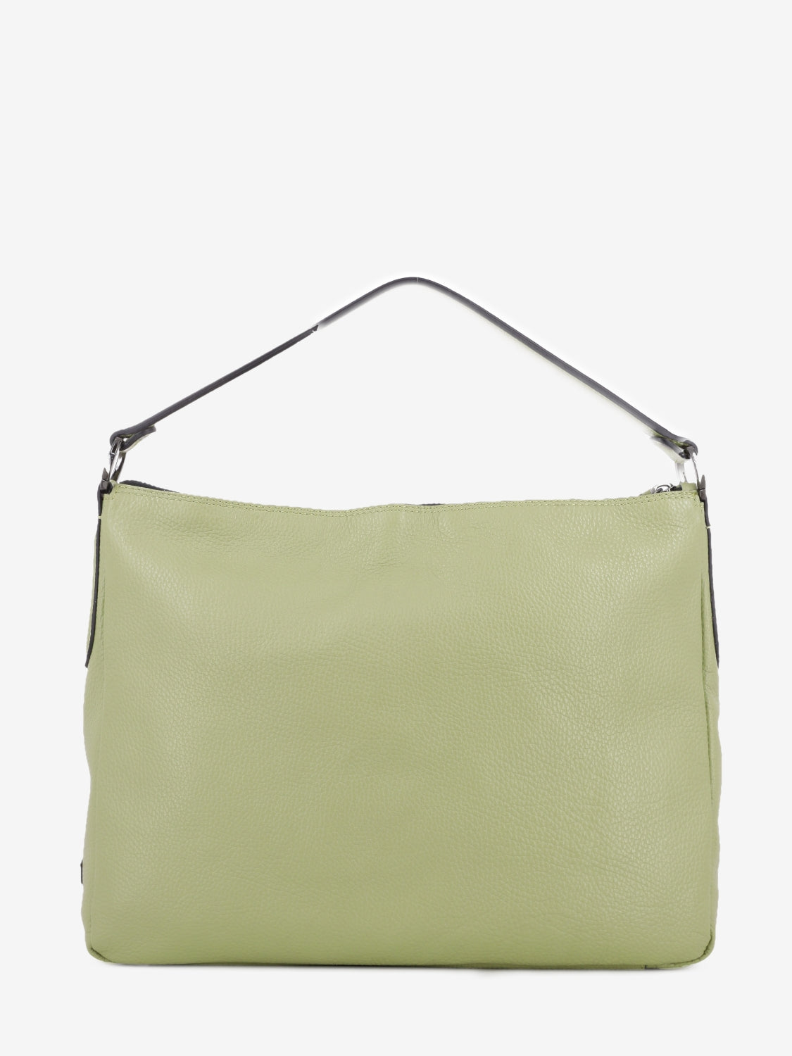 Borsa a spalla Calipso L in pelle martellata celadon