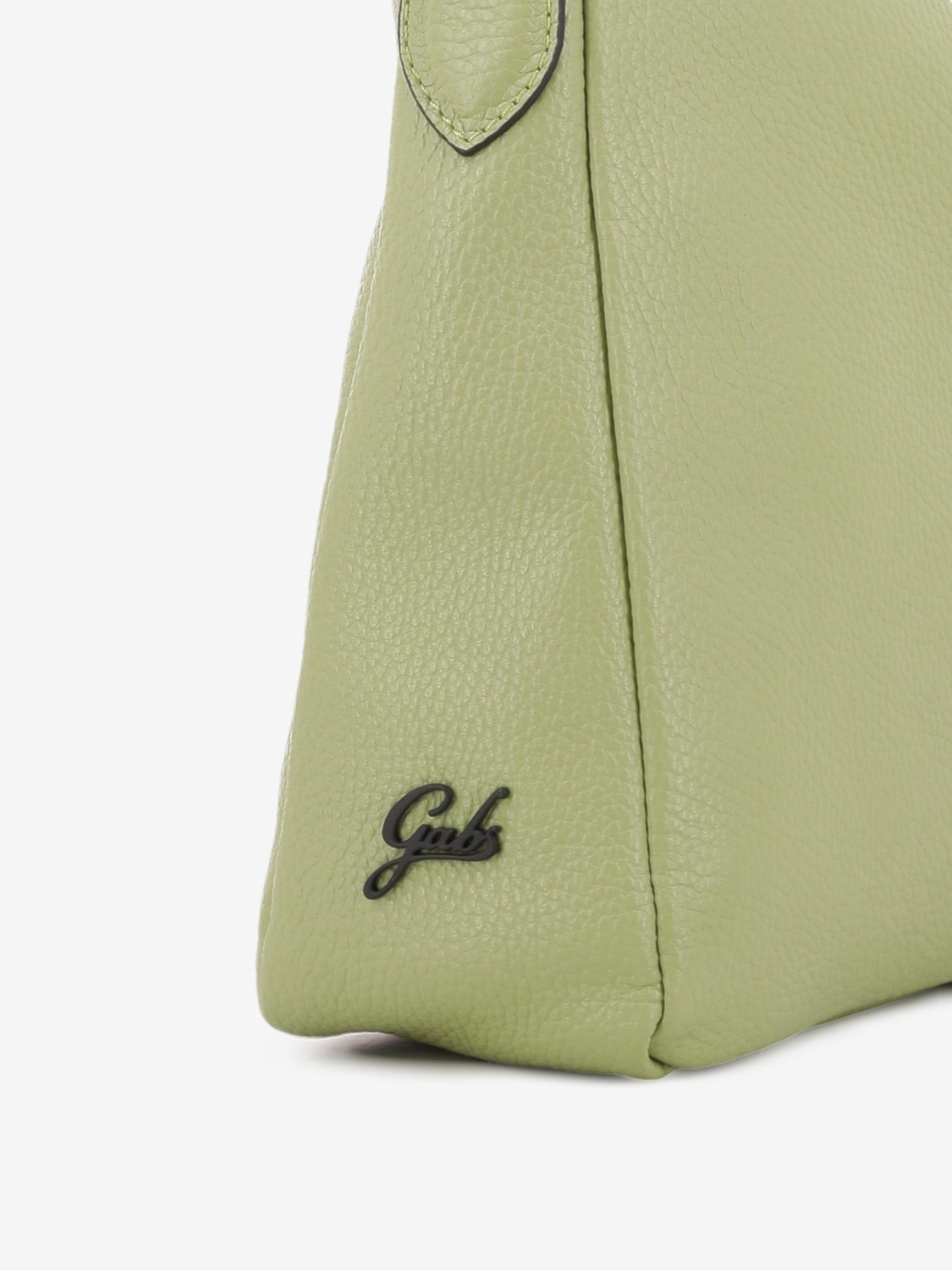 Borsa a spalla Calipso L in pelle martellata celadon