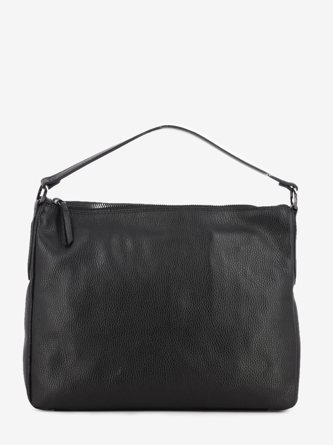 Borsa a spalla Calipso L in pelle martellata nero