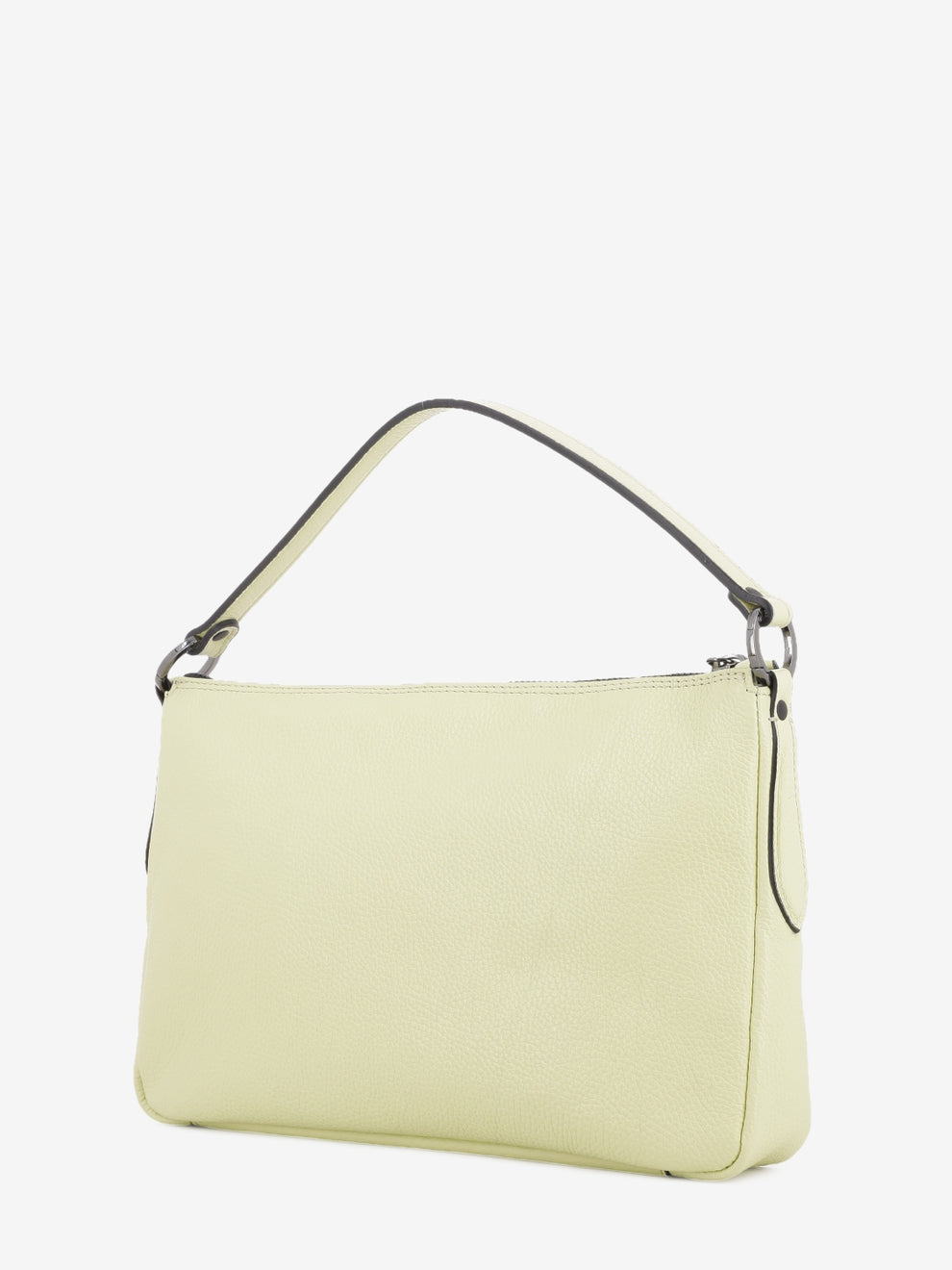 Borsa a spalla Calipso M in pelle martellata lino