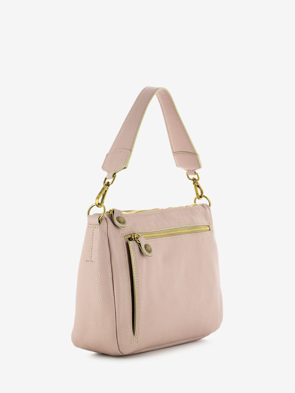 Lolly M pink gold shoulder bag