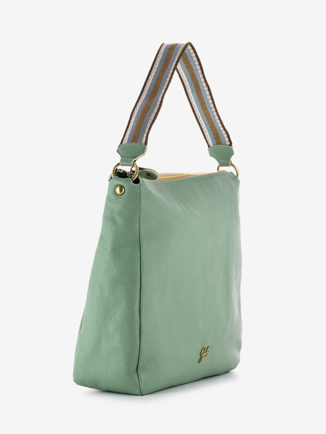Borsa bull a spalla Genevieve L Tea Verde