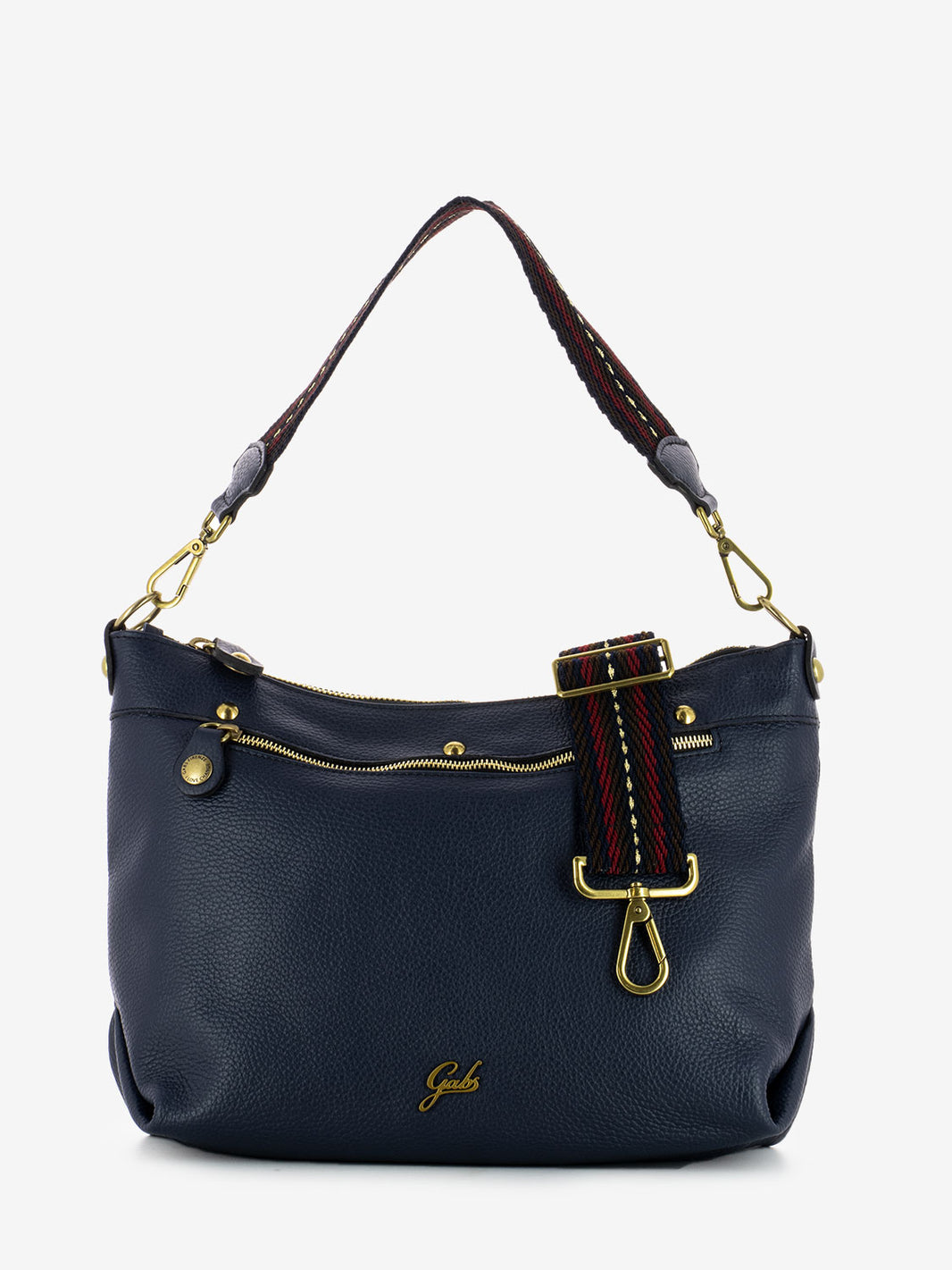Clelia M bag - bull pocket half sphere gold ink