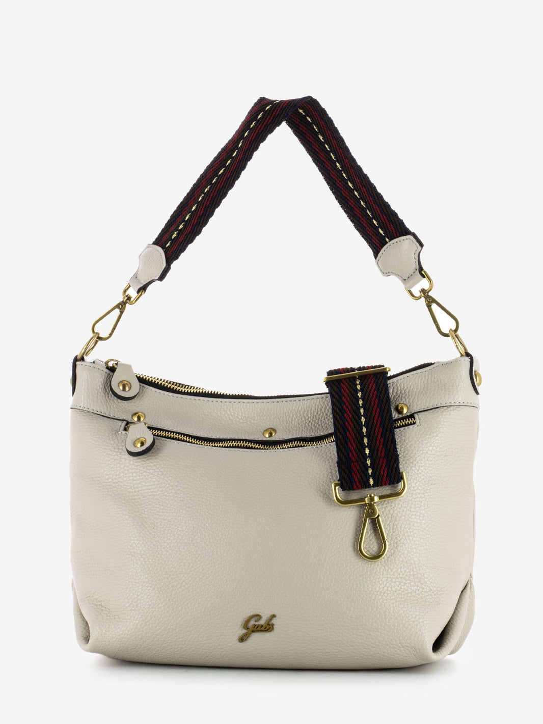 Clelia M bag - bull pocket half sphere gold stone