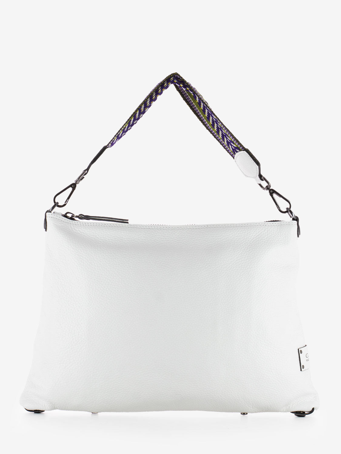 Filippa bag with white fabric handle
