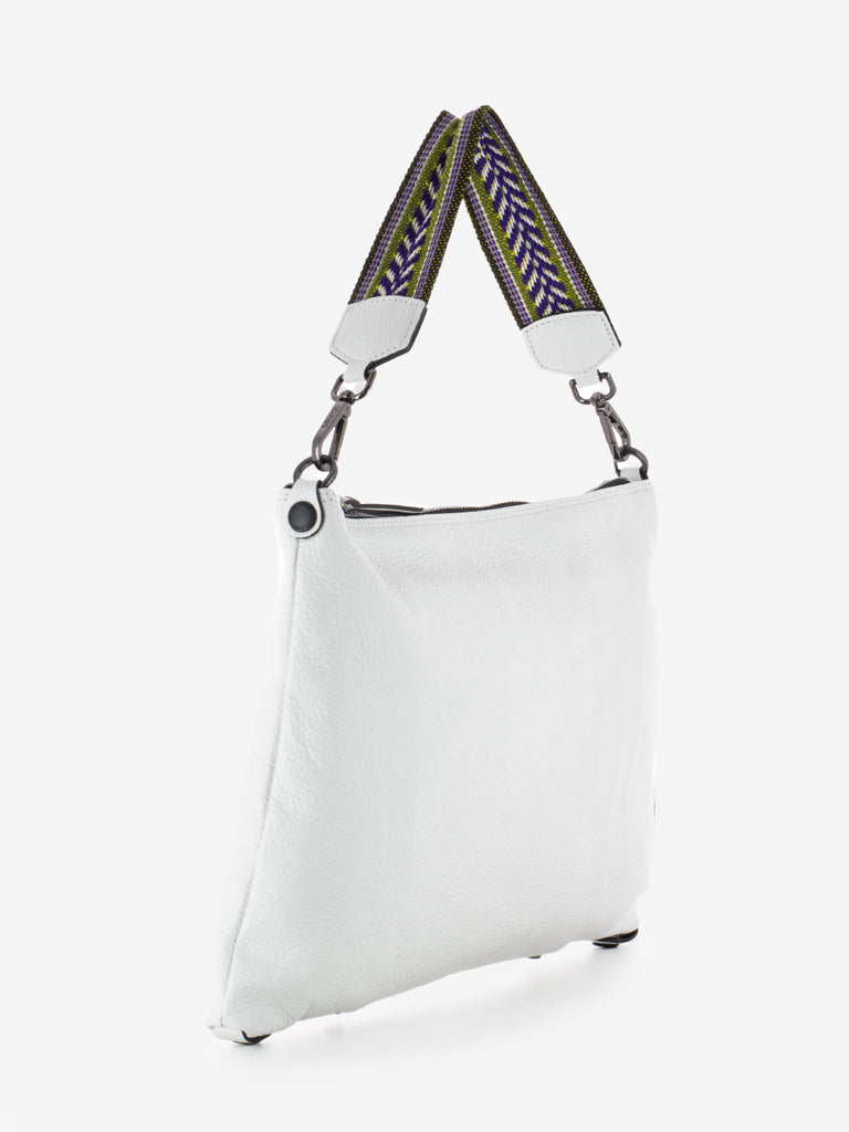 GABS - Borsa Filippa manico in tessuto bianco