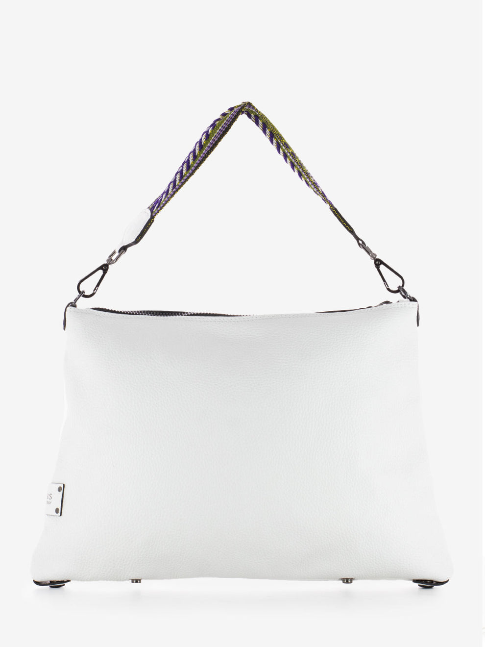 Filippa bag with white fabric handle