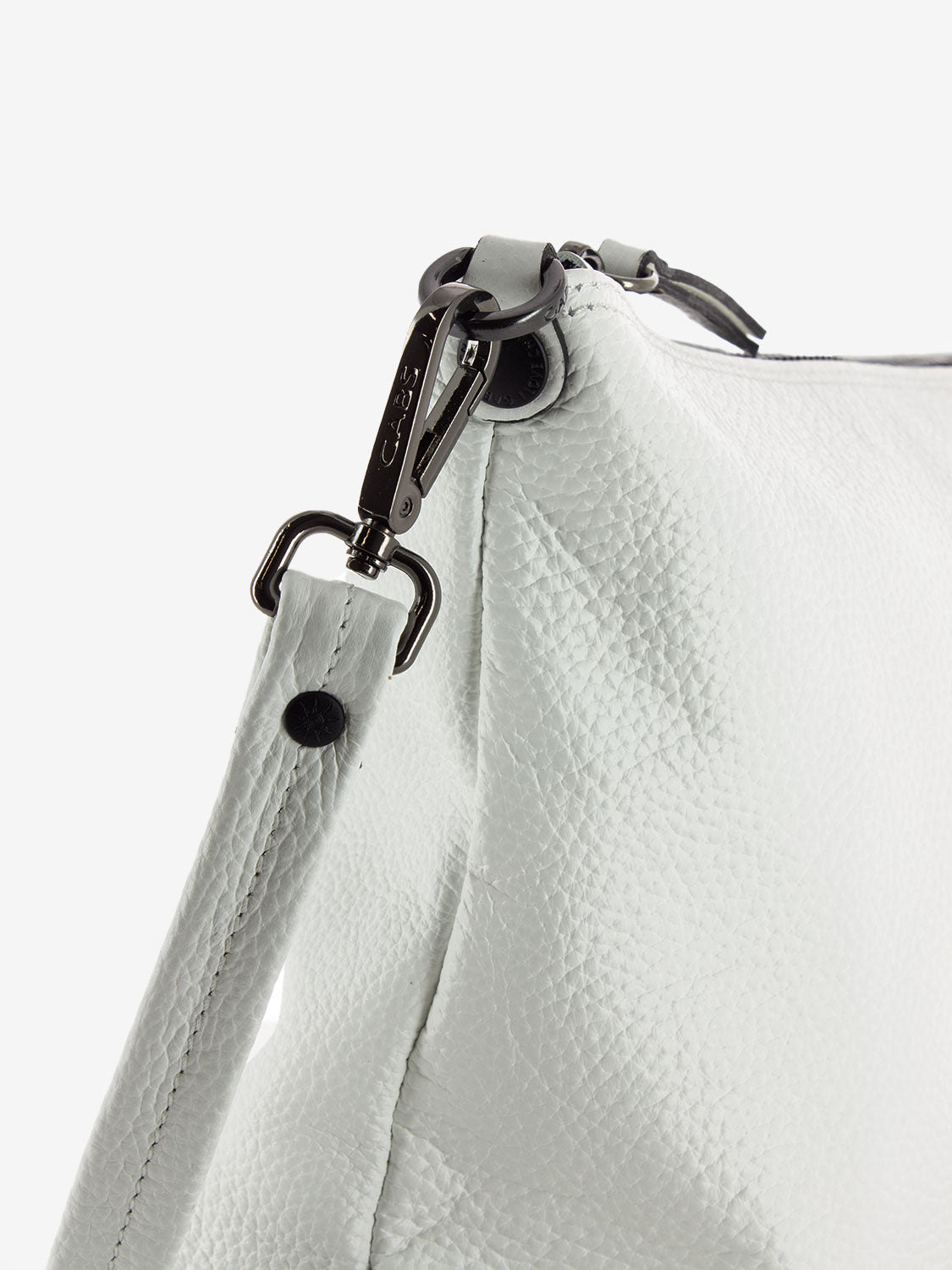 Filippa bag with white fabric handle