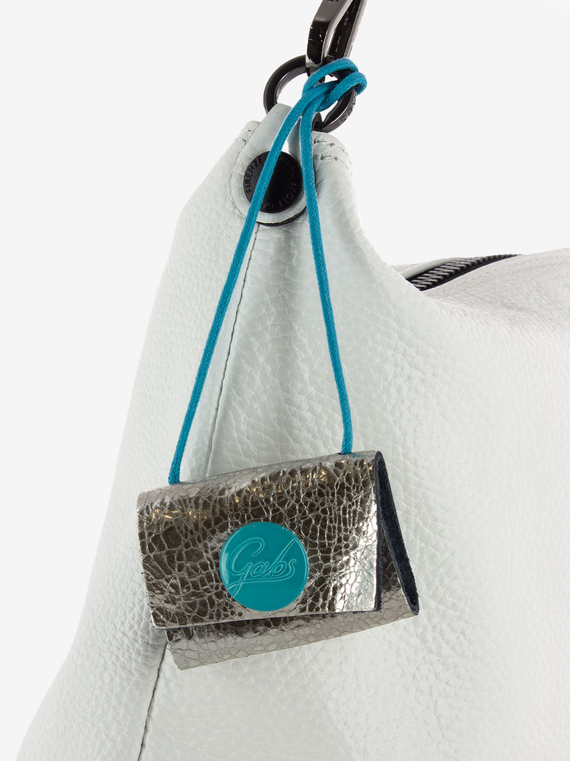Filippa bag with white fabric handle
