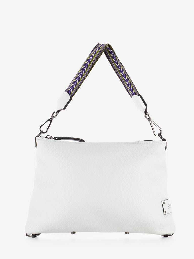 GABS - Borsa Filippa S manico in tessuto bianco