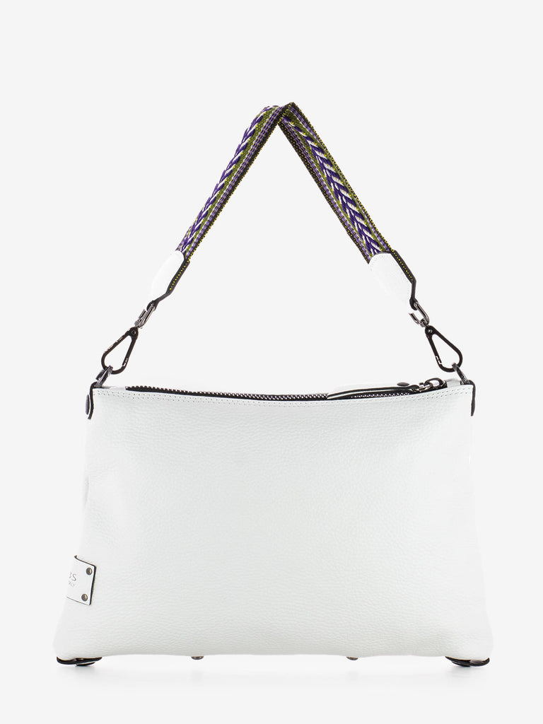 GABS - Borsa Filippa S manico in tessuto bianco