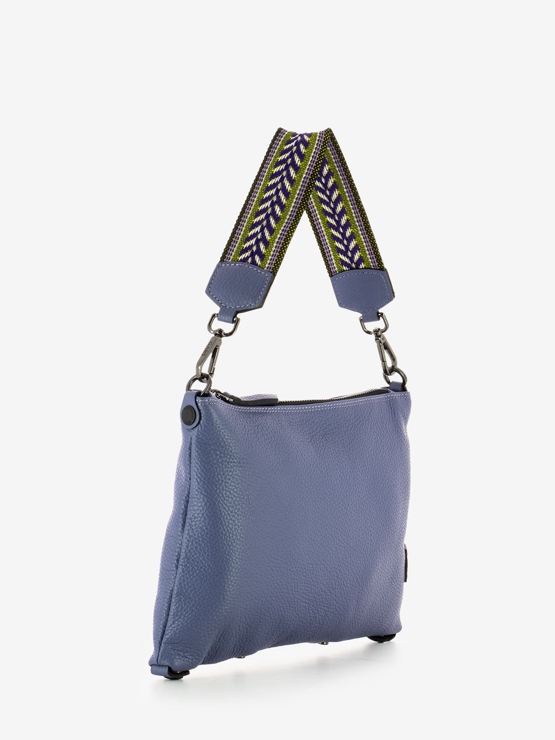 Filippa S bag with cornflower fabric handle