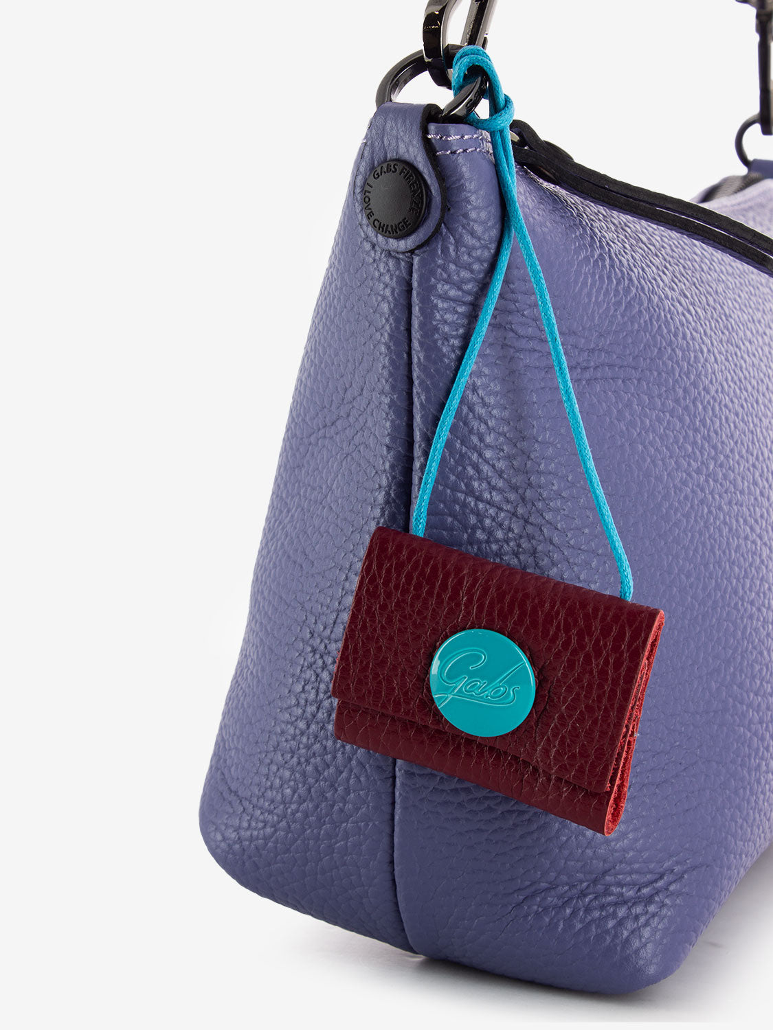 Filippa S bag with cornflower fabric handle