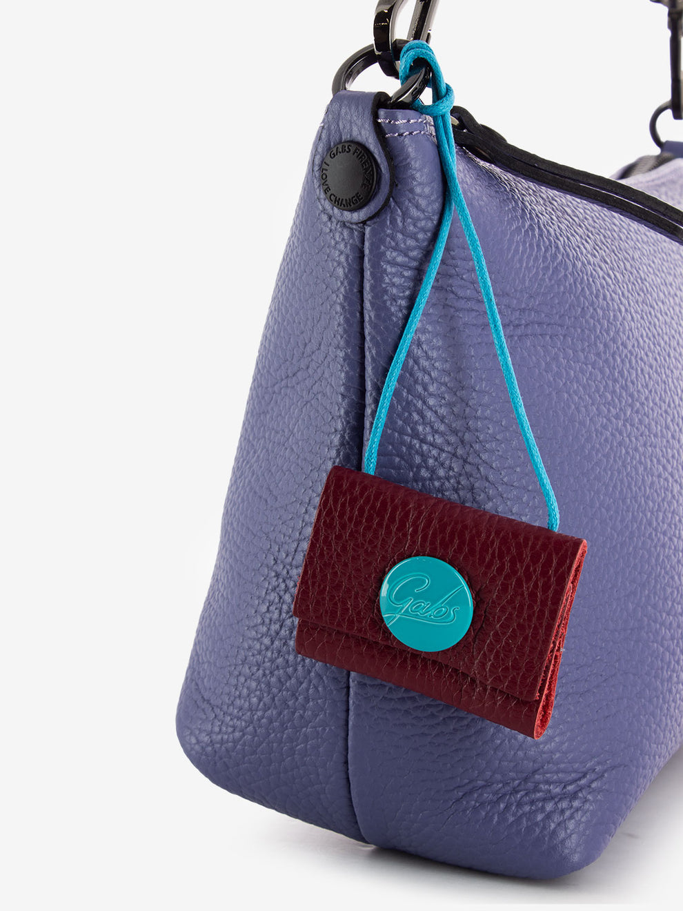 Filippa S bag with cornflower fabric handle