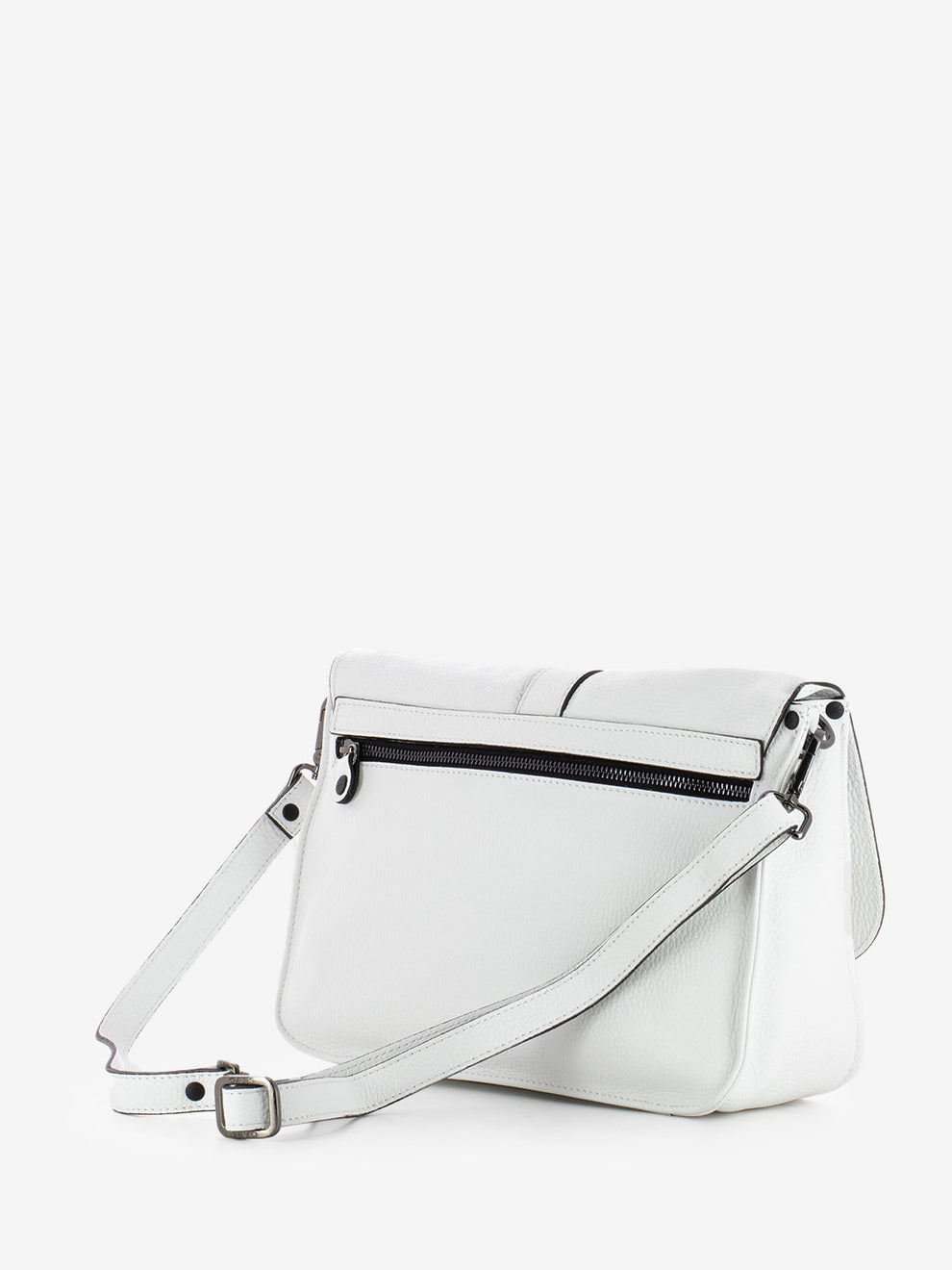 Ivy L bag with white buckle