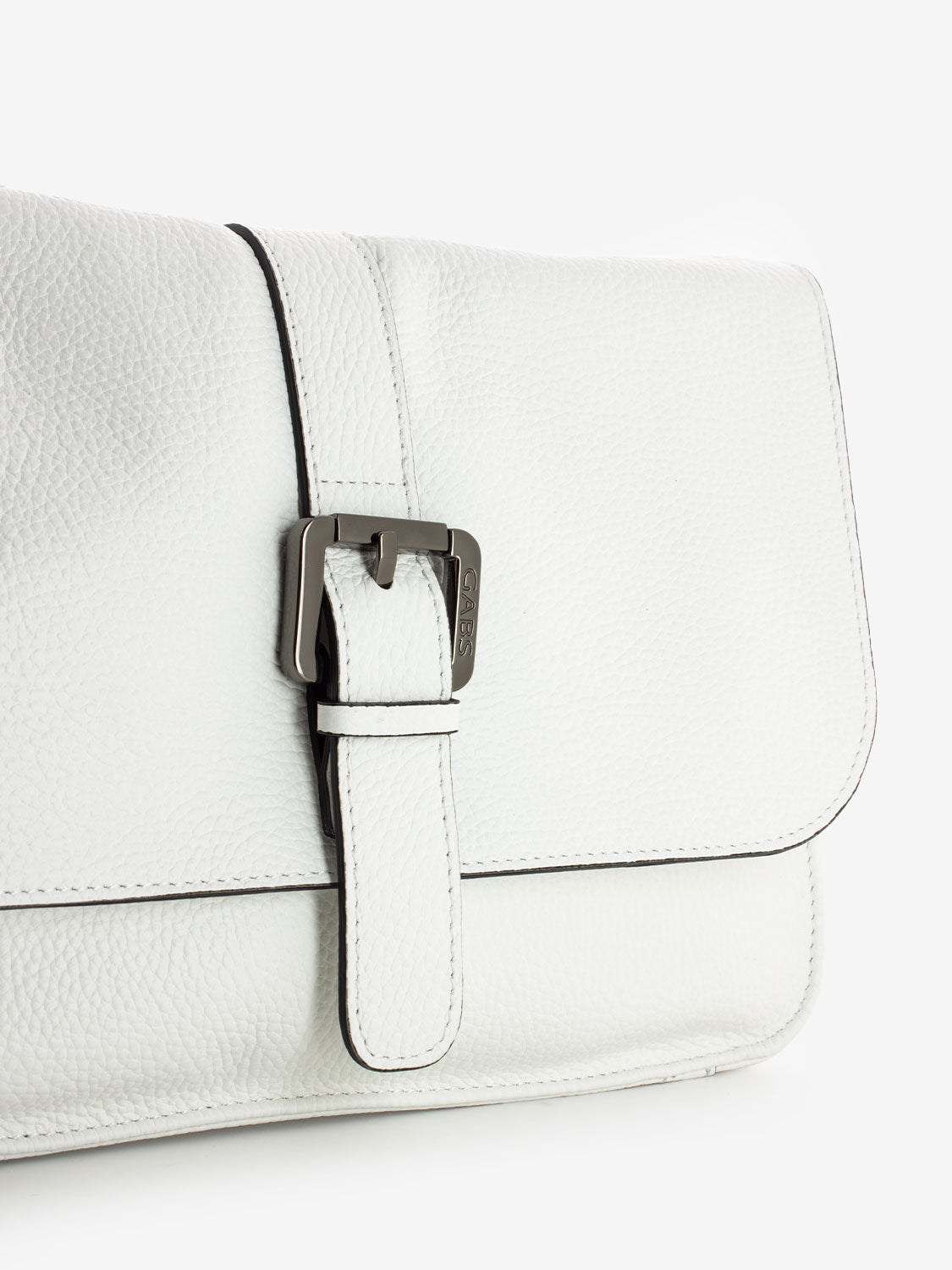 Ivy L bag with white buckle
