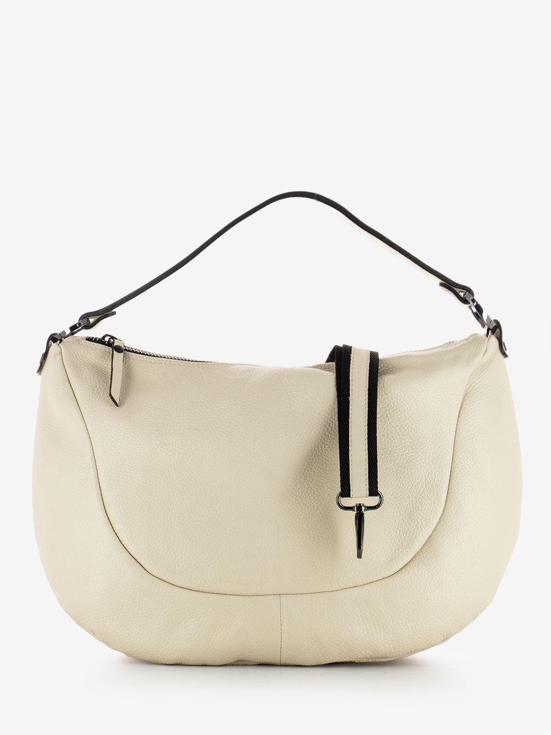 Marty Handbag L in Ecru Leather