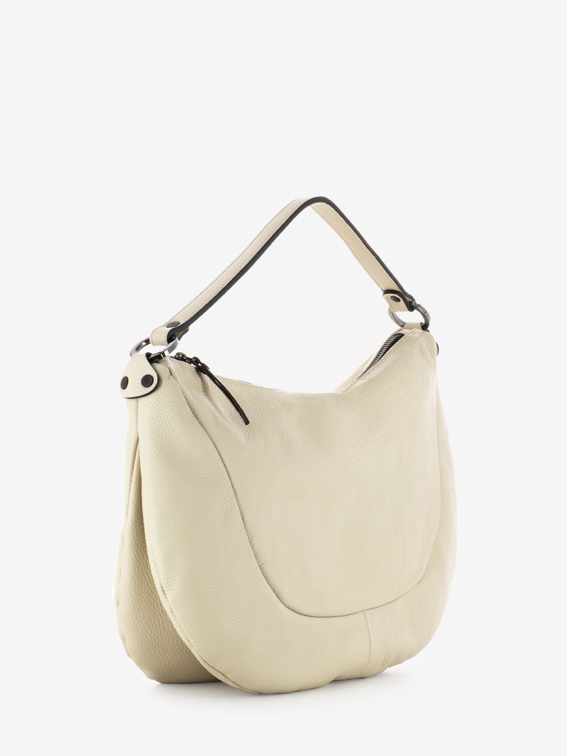Marty Handbag L in Ecru Leather