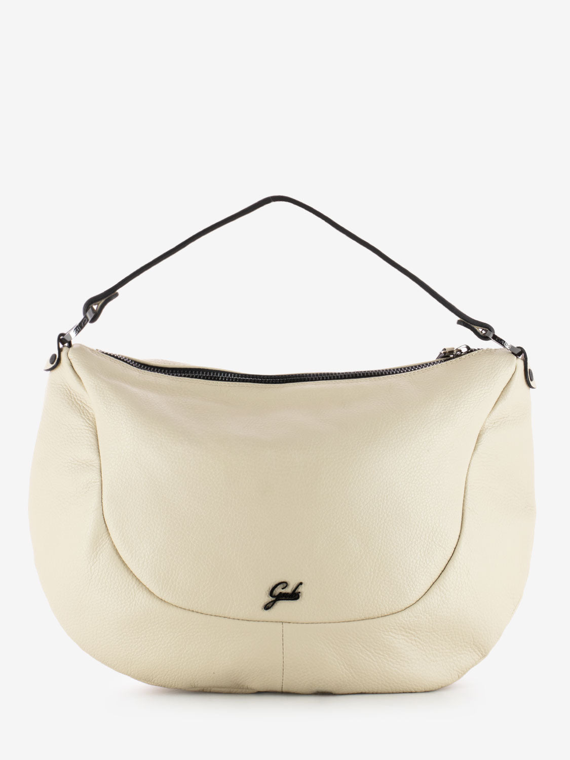 Marty Handbag L in Ecru Leather