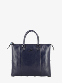 G3 Plus M pelle lucida blu