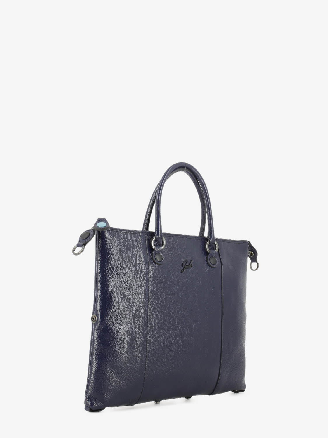 G3 Plus M pelle lucida blu