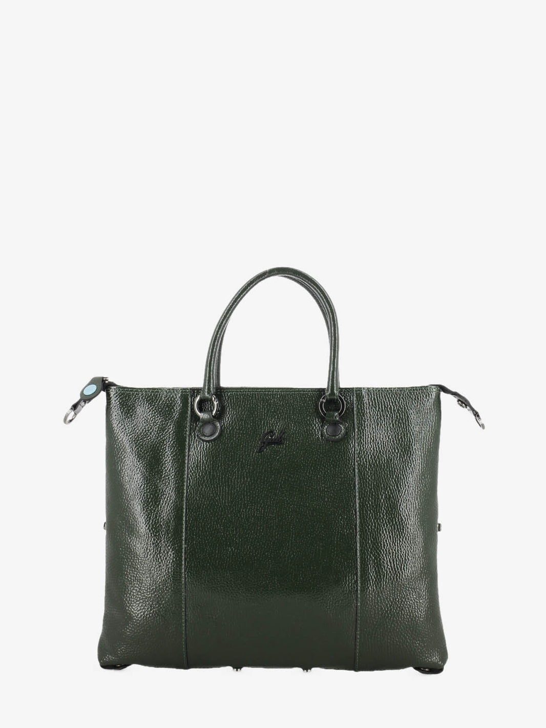 G3 Plus M pelle lucida verde