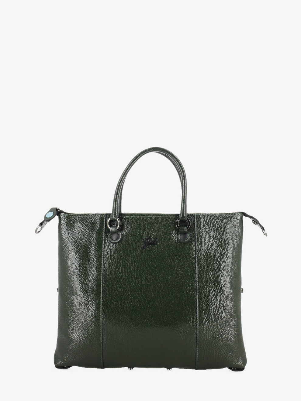G3 Plus M glossy green leather