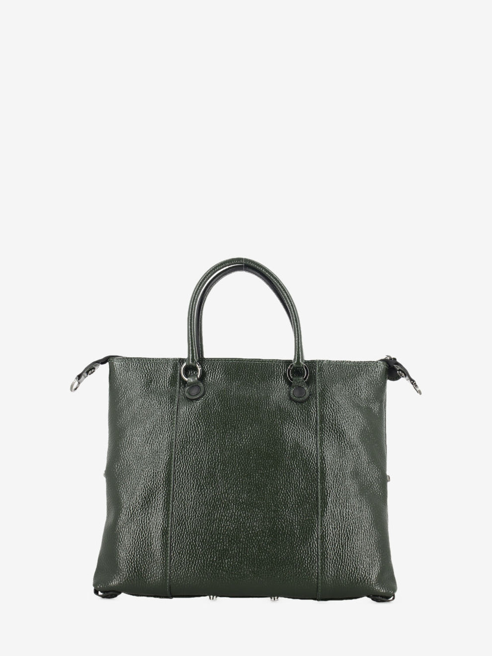 G3 Plus M glossy green leather