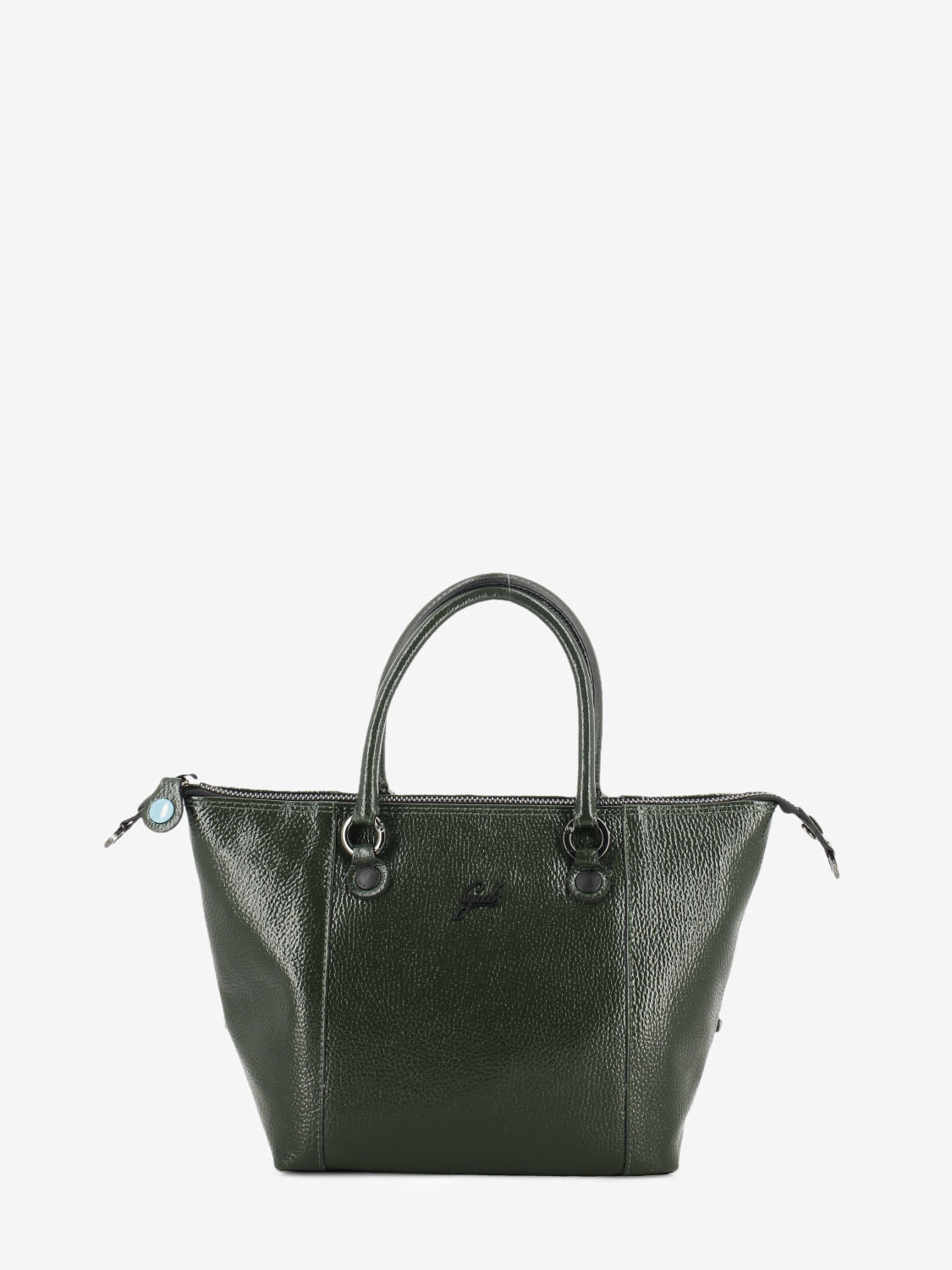 G3 Plus M glossy green leather