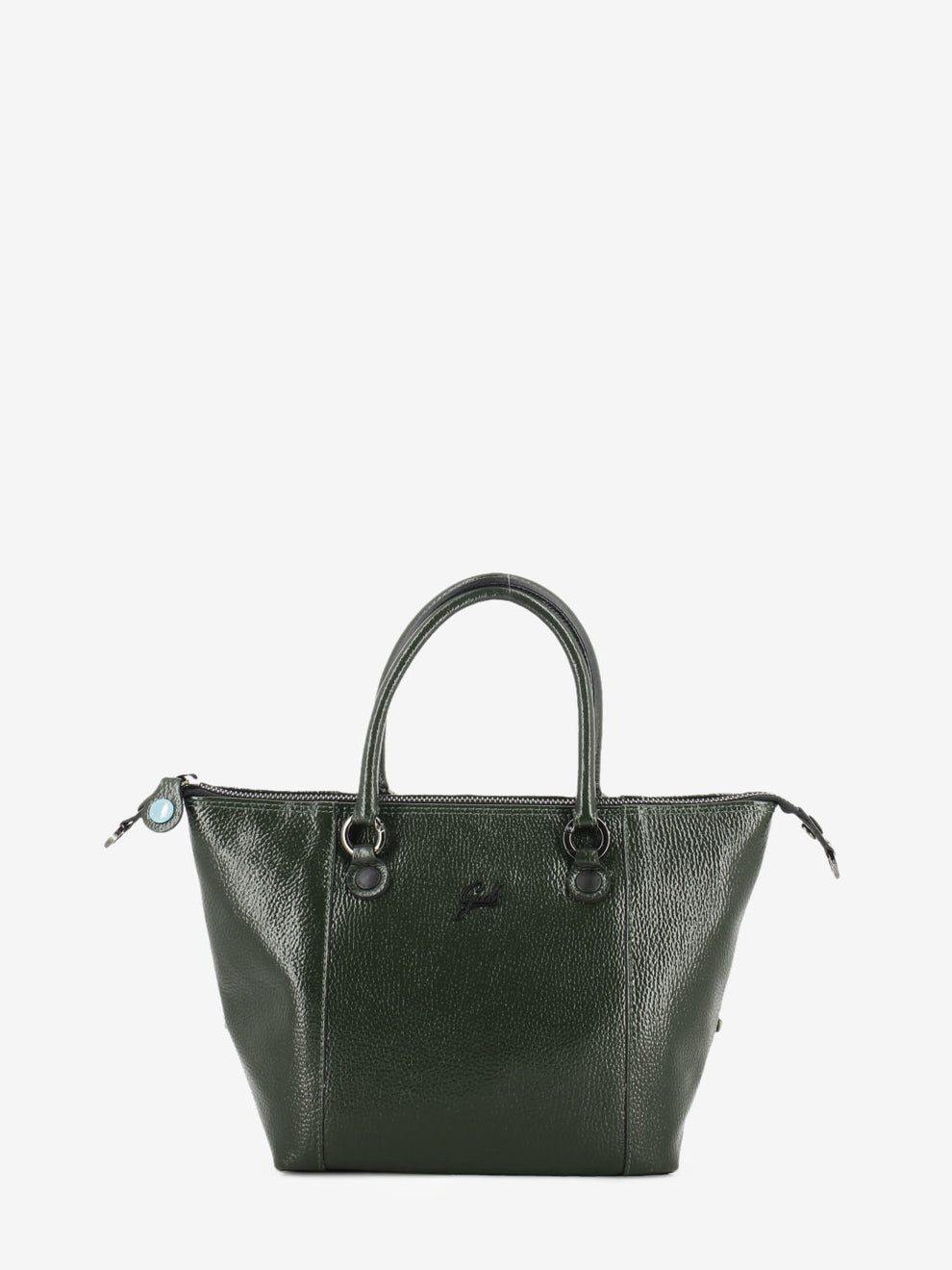 G3 Plus M glossy green leather